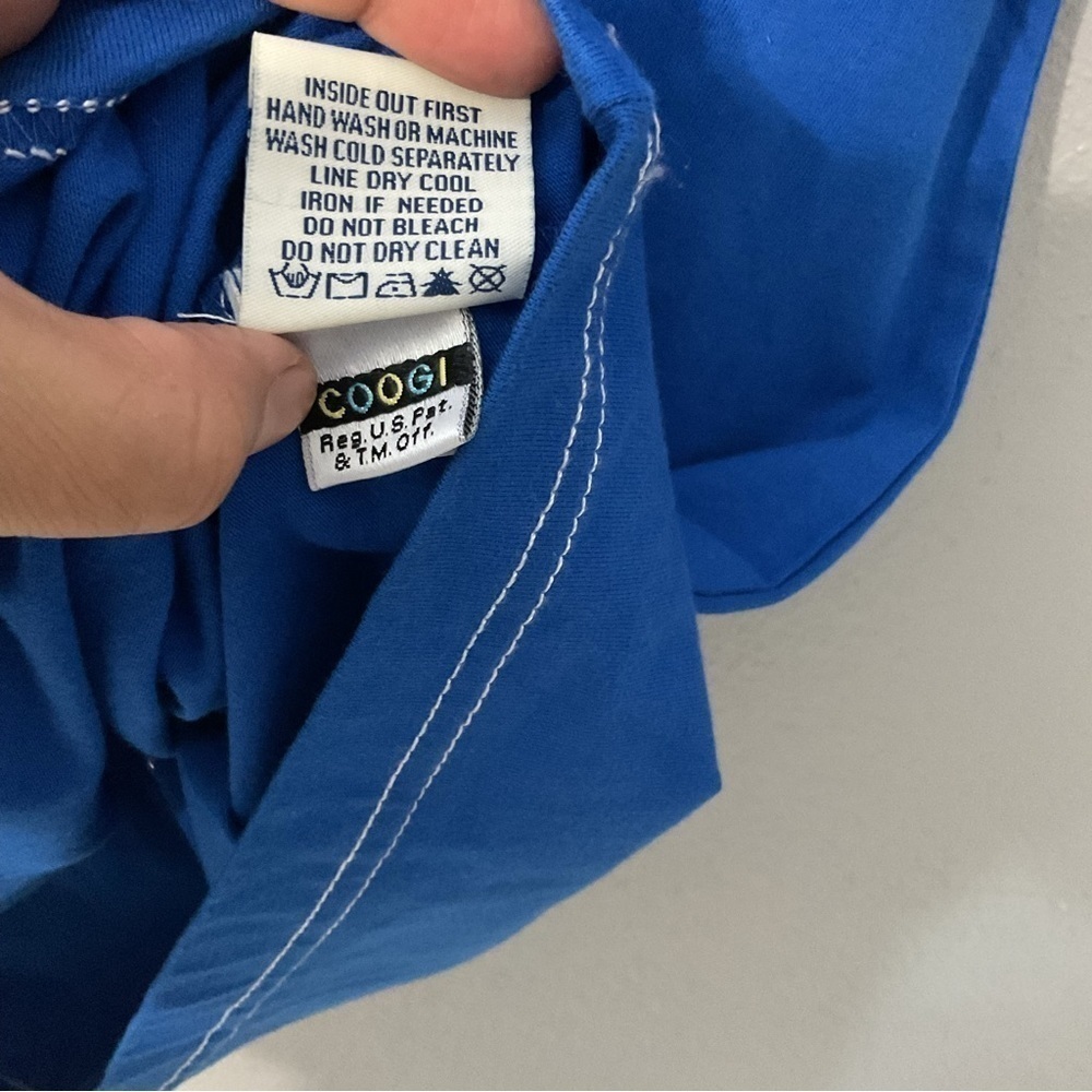 COOGI Authentic Australia Embroidered Double-Sided Blue T-Shirt Size 2XL T175 - Picture 5 of 6